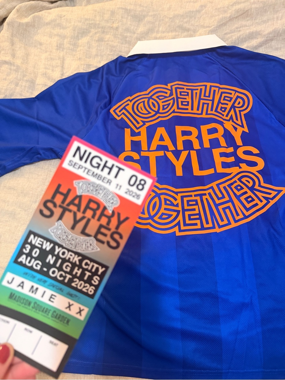 Harry Styles Together Together NYC MSG Exclusive Jersey 2026 Medium